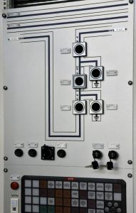 Kezelőpanel a kapcsolószekrényen